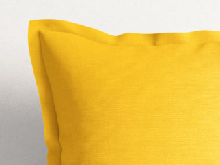 Față de pernă cu tiv decorativ LONETA - galben intens
