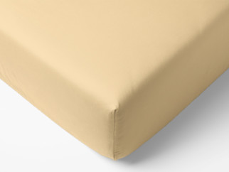 Cearceafuri de pat din bumbac cu elastic - bej