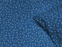 Lenjerie de pat din bumbac - model X-16 - steluțe albe pe albastru