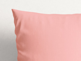 Față de pernă din bumbac - roz pastel