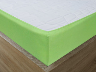 Cearceafuri de pat din jersey cu elastic - verde deschis