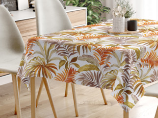 Față de masă decorativă LONETA - model 542 frunze de palmier colorate