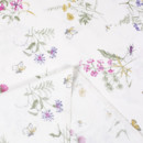 Tesătură din bumbac 100% SIMONA model 949 - flori de câmp colorate pe alb - metraj lățime 145 cm