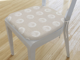 Pernă pentru scaun rotundă decorativă 39x37cm - LONETA - model 293
