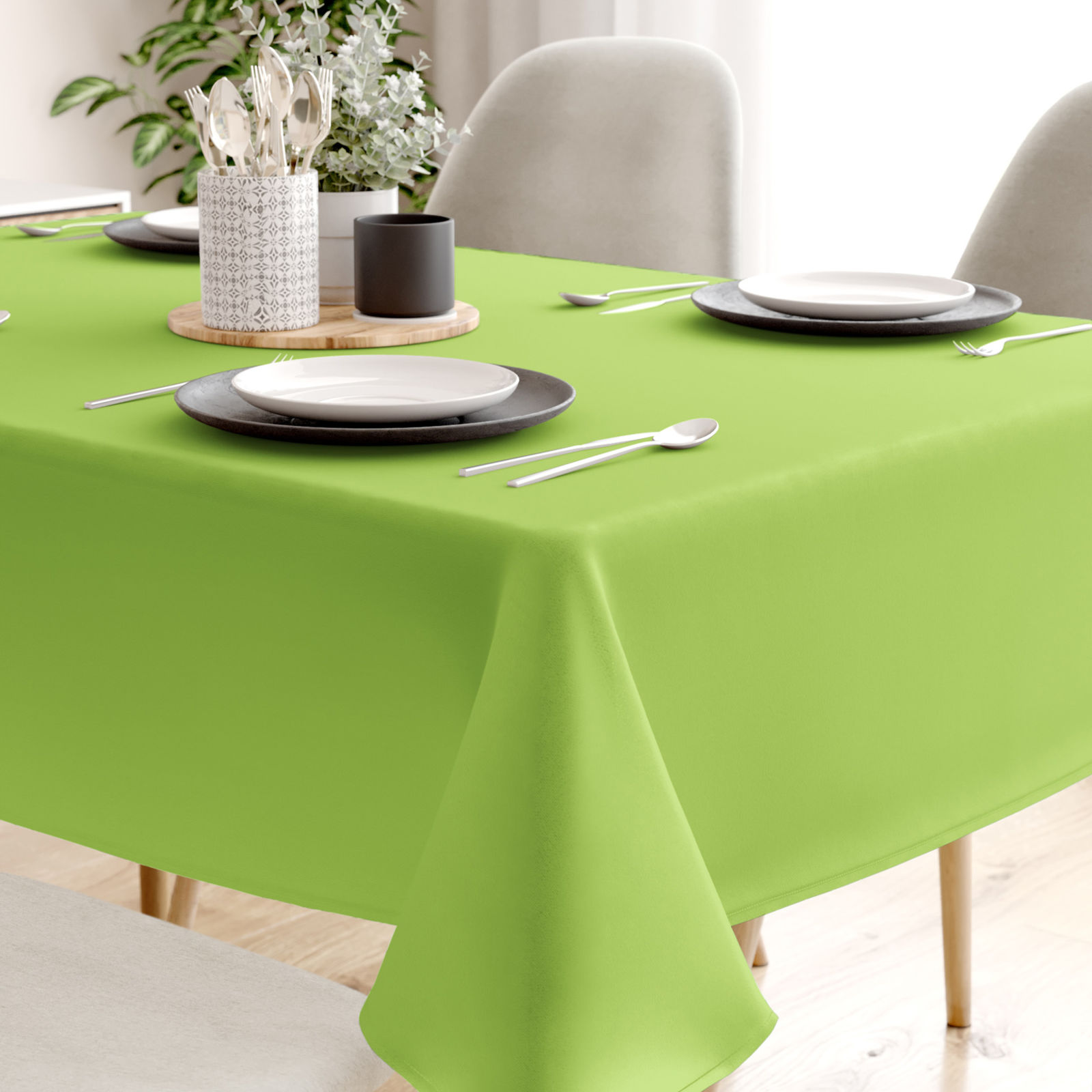 Față de masă 100% bumbac - verde