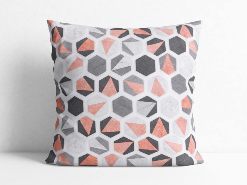 Față de pernă decorativă Loneta - hexagon