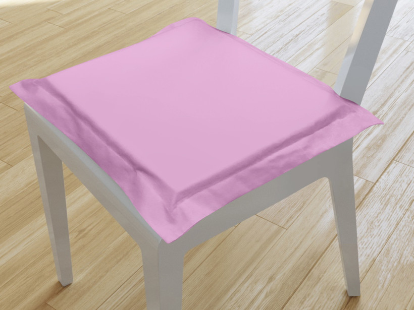 Pernă pentru scaun cu ornamente 38x38 cm - roz