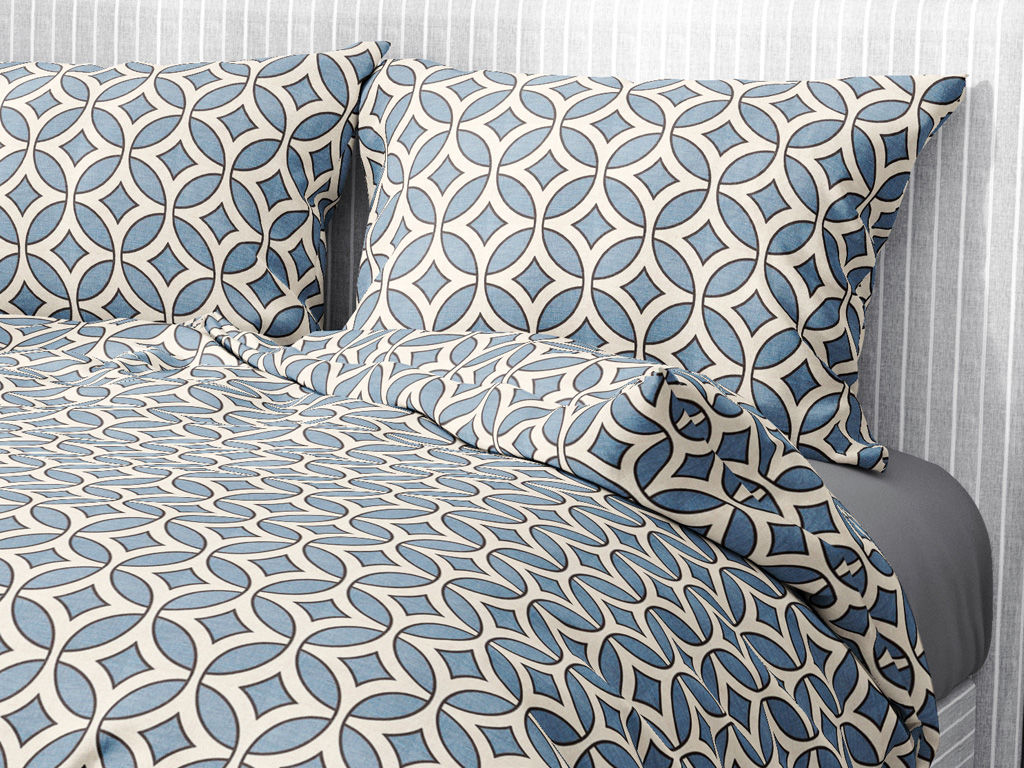 Lenjerie de pat din 100% bumbac - forme geometrice
