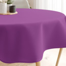 Față de masă din bumbac violet - rotundă