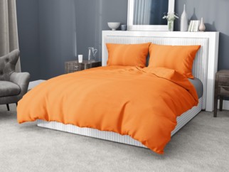 Lenjerie de pat din bumbac - portocaliu