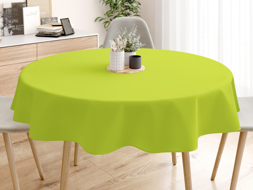 Față de masă decorativă LONETA - verde - rotundă starý