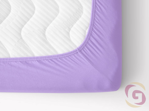 Cearceafuri de pat din jersey cu elastic - violet deschis