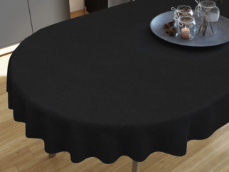 Față de masă decorativă  LONETA - negru - ovale