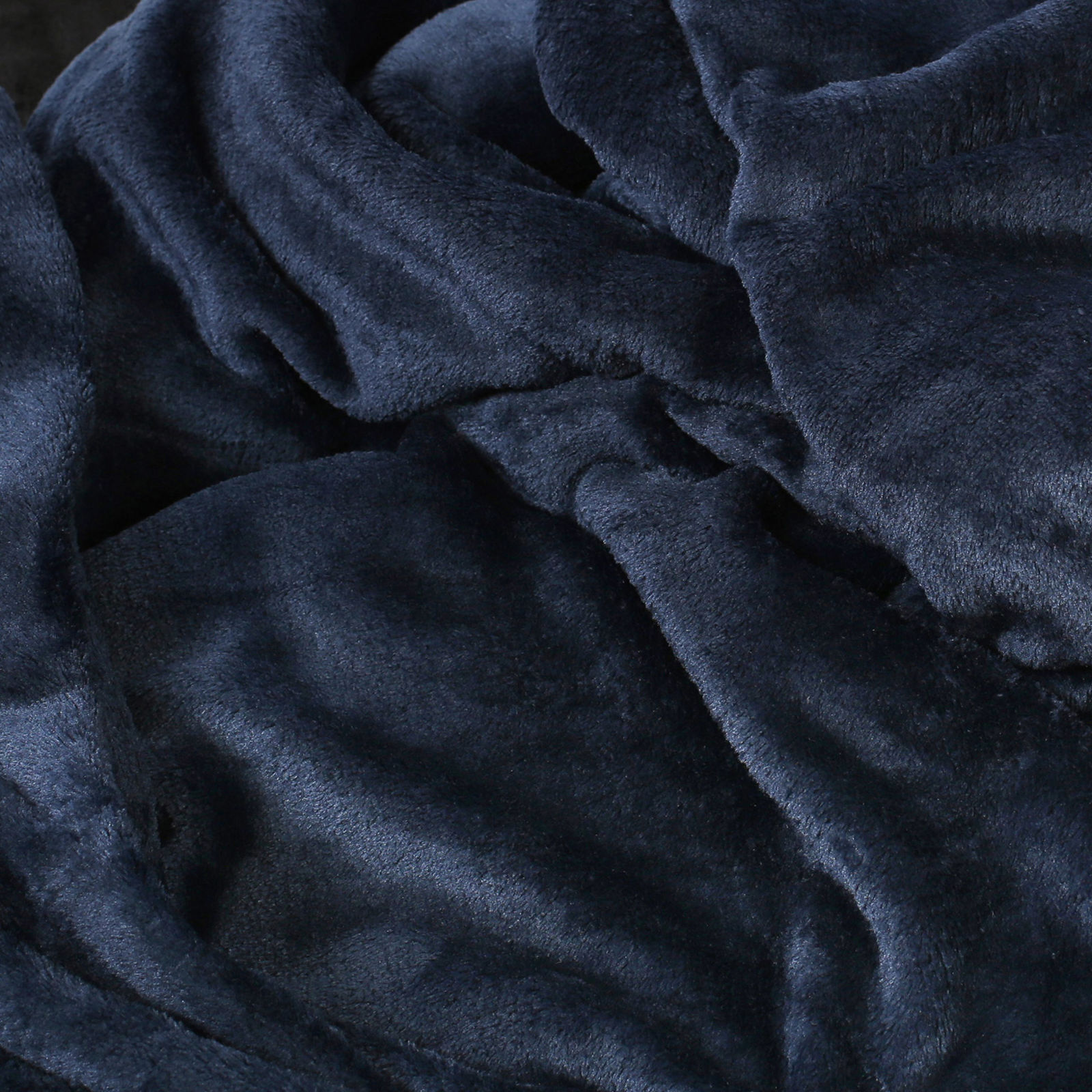 Pătură din microfibră de calitate - albastru-indigo