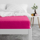 Cearceafuri de pat din terry cu elastic - roșu fucsia
