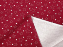 Țesătură din bumbac 100% SIMONA - model X-15 - steluțe albe pe roșu - la metru - lățime 150 cm