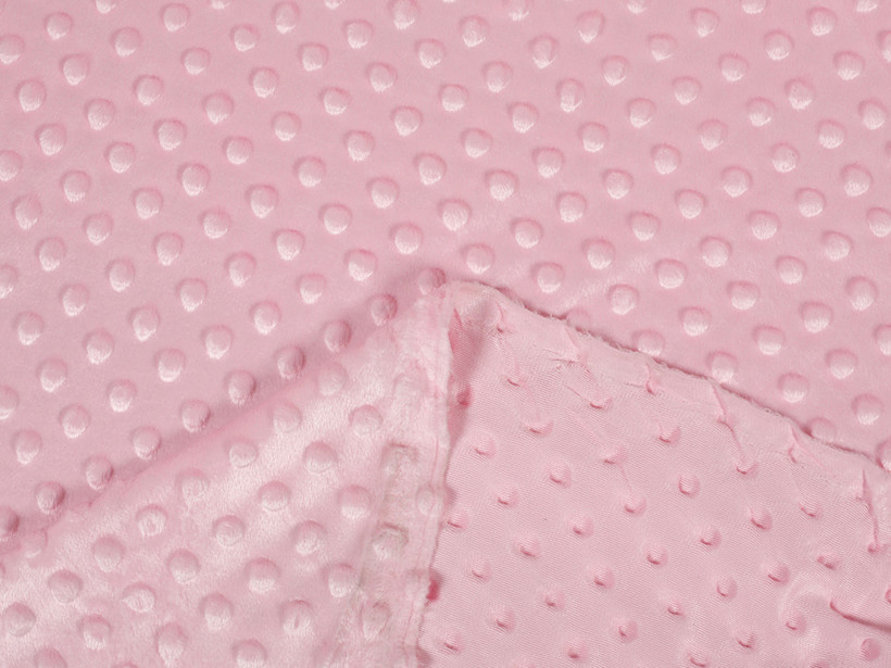 Tesături din polyester MINKY - roz
