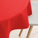 Față de masă decorativă LONETA - roșu - rotundă