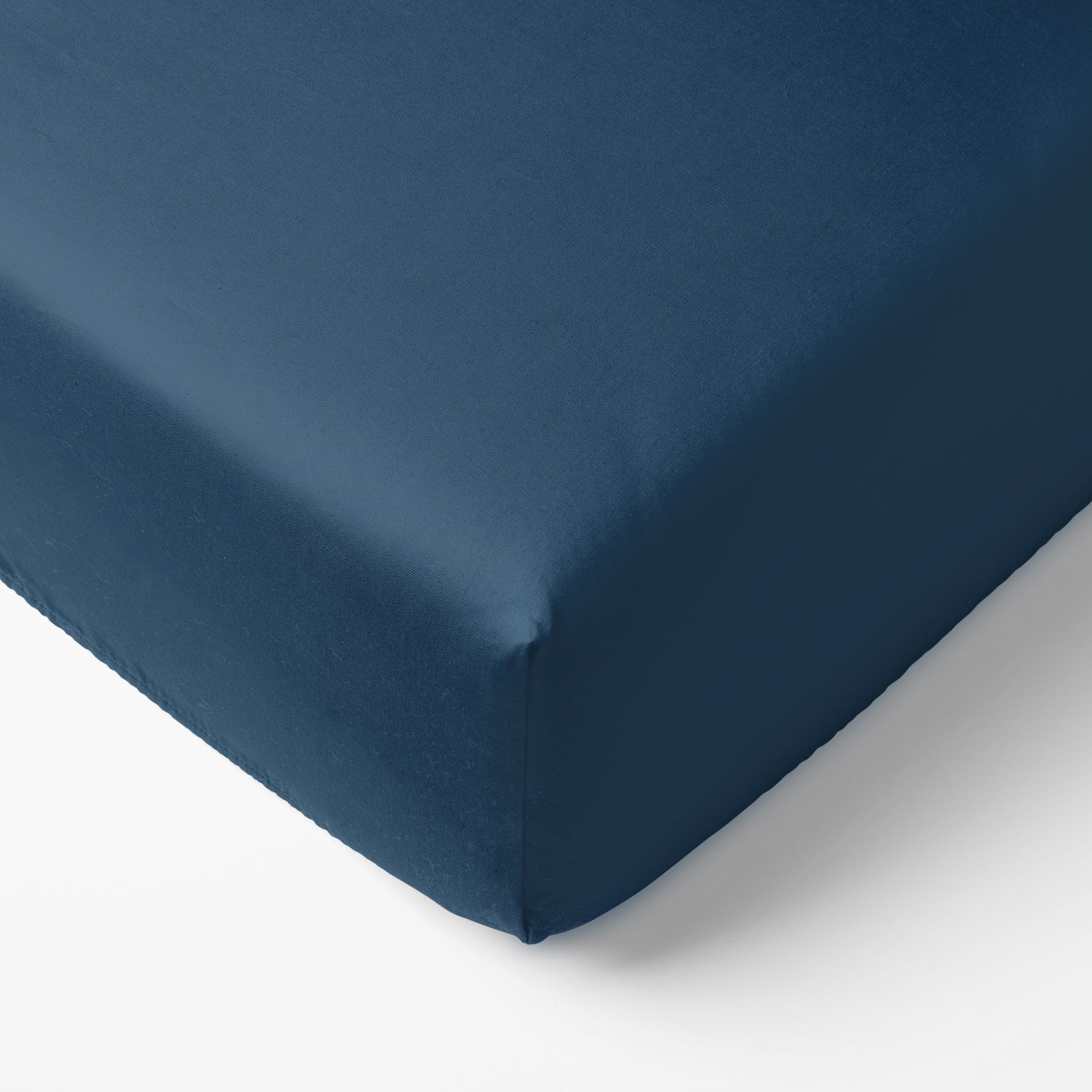 Cearceaf de pat 100% bumbac cu elastic - albastru marin staré