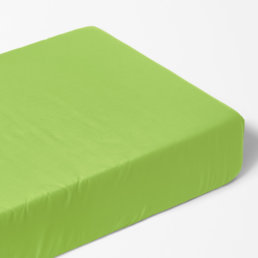 Cearceaf de pat 100% bumbac cu elastic - verde