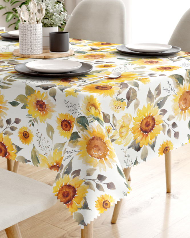 Față de masă teflonată - flori de floarea-soarelui