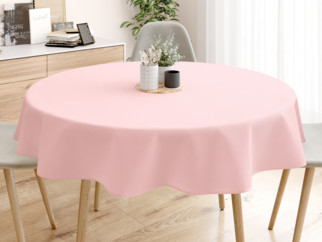 Față de masă teflonată - model 103 roz - rotundă