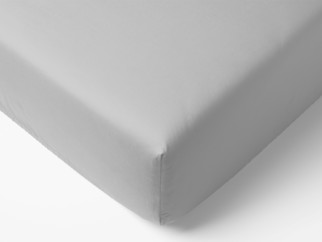 Cearceafuri de pat din bumbac cu elastic - gri platinat