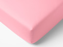 Cearceafuri de pat din bumbac cu elastic - roz deschis