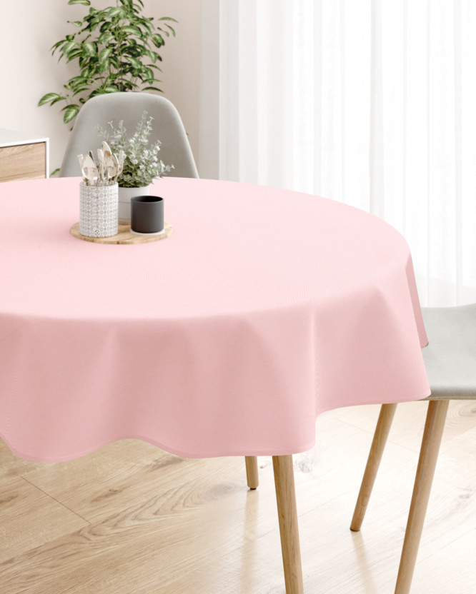 Față de masă teflonată - roz tigrat - rotundă
