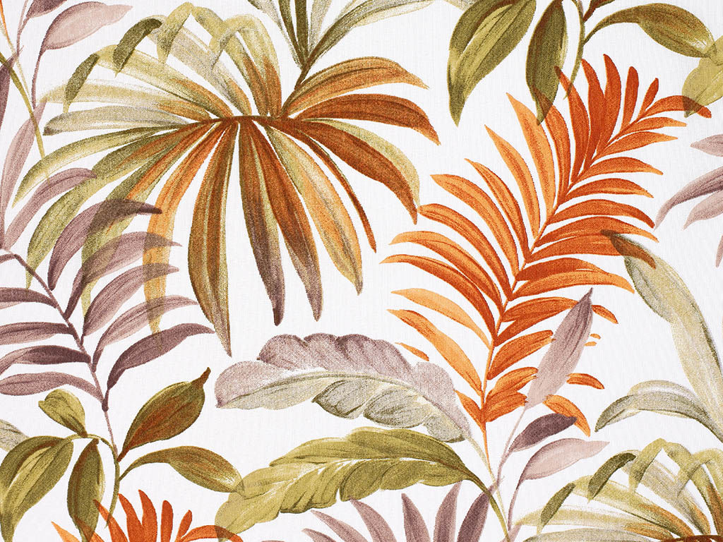 Țesătură decorativă LONETA - frunze de palmier colorate