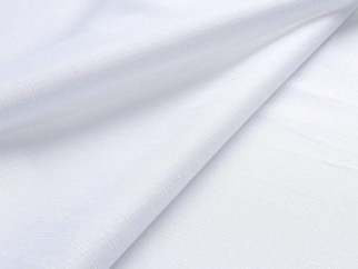 Țesătură teflonată pentru fețe de masă - alb - lațime 160 cm