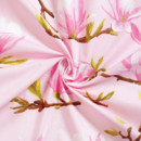 Țesătură SIMONA 100% bumbac - model 073 magnolii roz - metraj - lățime 220 cm