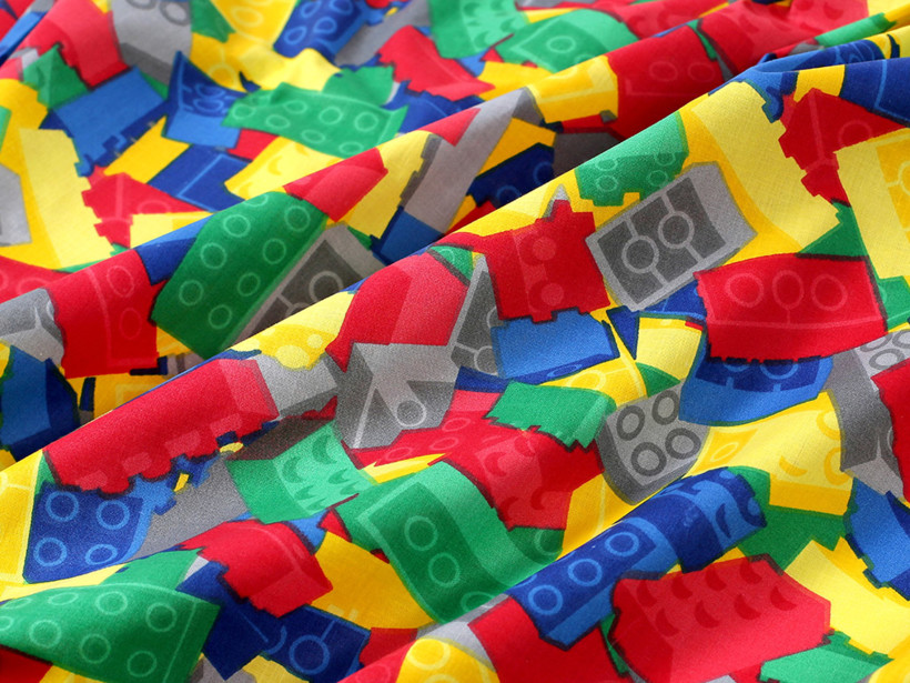 Țesătură SIMONA 100% bumbac - lego colorat