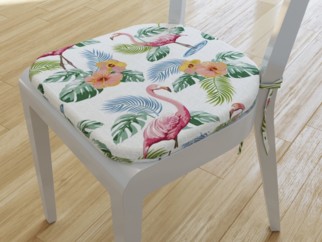Pernă pentru scaun  rotundă decorativă 39x37cm - LONETA - model 306