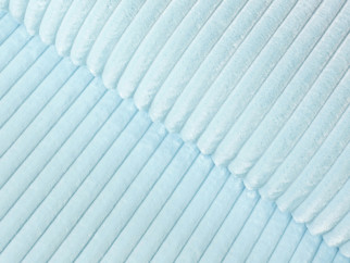 Tesături din polyester MINKY dungi - albastru deschis - lătime 150 cm