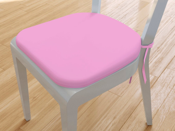 Pernă pentru scaun rotundă din bumbac 39x37cm - roz