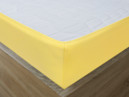 Cearceafuri de pat din jersey cu elastic - galben deschis
