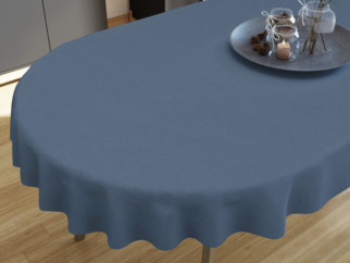 Față de masă decorativă  LONETA - gri-albastru - ovale