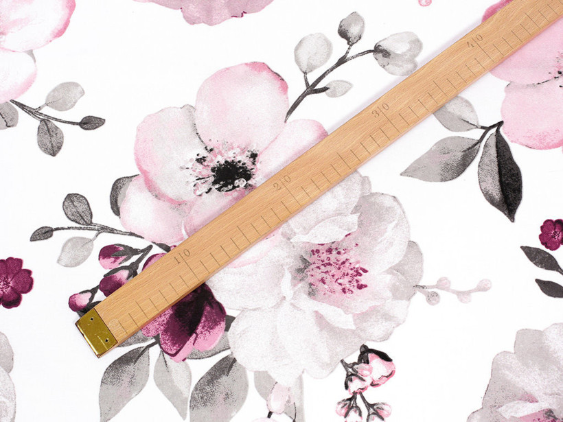 Țesătură SIMONA 100% bumbac - flori de cireș Sakura