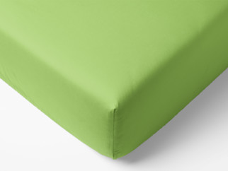 Cearceaf de pat din bumbac cu elastic - verde