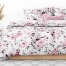 Lenjerie de pat din 100% bumbac - model 057 flori de cireș Sakura