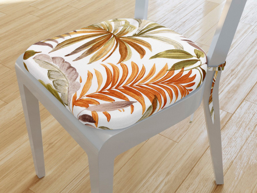 Pernă pentru scaun LONETA 39x37cm - frunze de palmier colorate