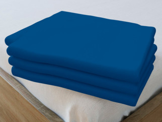 Cearceafuri de pat din bumbac - albastru regal