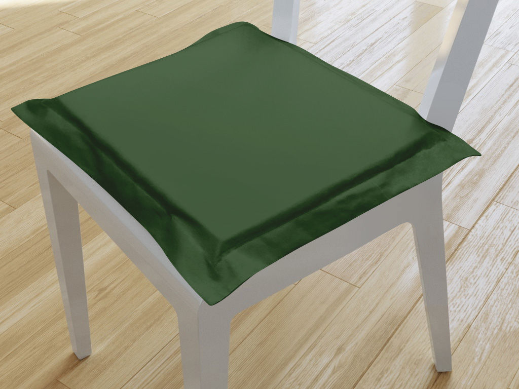 Pernă pentru scaun cu ornamente 38x38 cm - verde închis starý