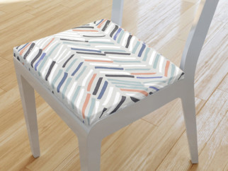 Pernă pentru scaun 38x38 cm - linii pictate