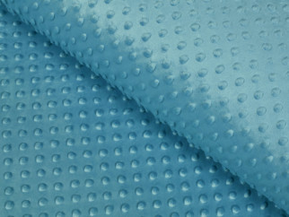 Tesături din polyester MINKY - azur - lătime 150 cm