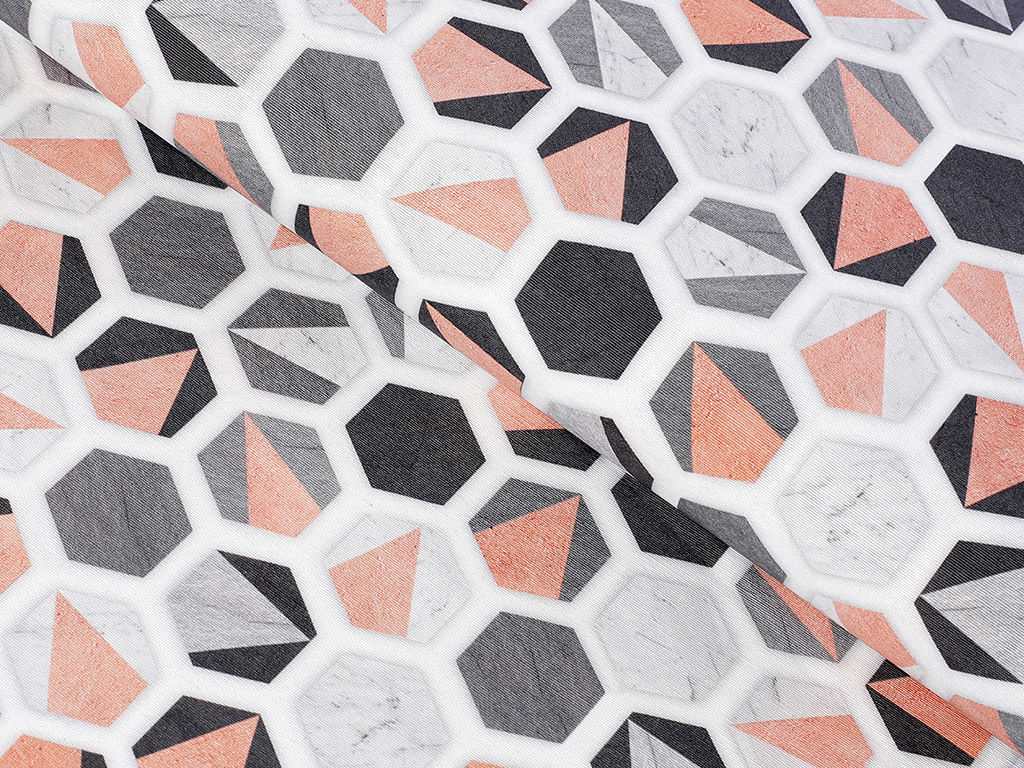 Țesătură decorativă LONETA - hexagon