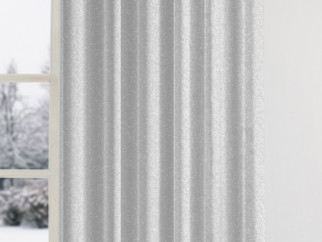 Draperie decorativă de lux - model 490 - argintiu sclipicioasă