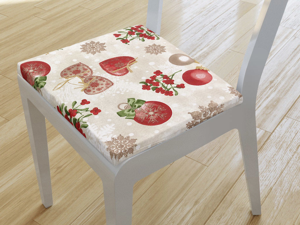 Pernă pentru scaun de crăciun 38x38 cm - VERONA - model 492