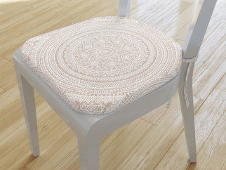 Pernă pentru scaun rotundă decorativă 39x37 cm - VERONA - model 484